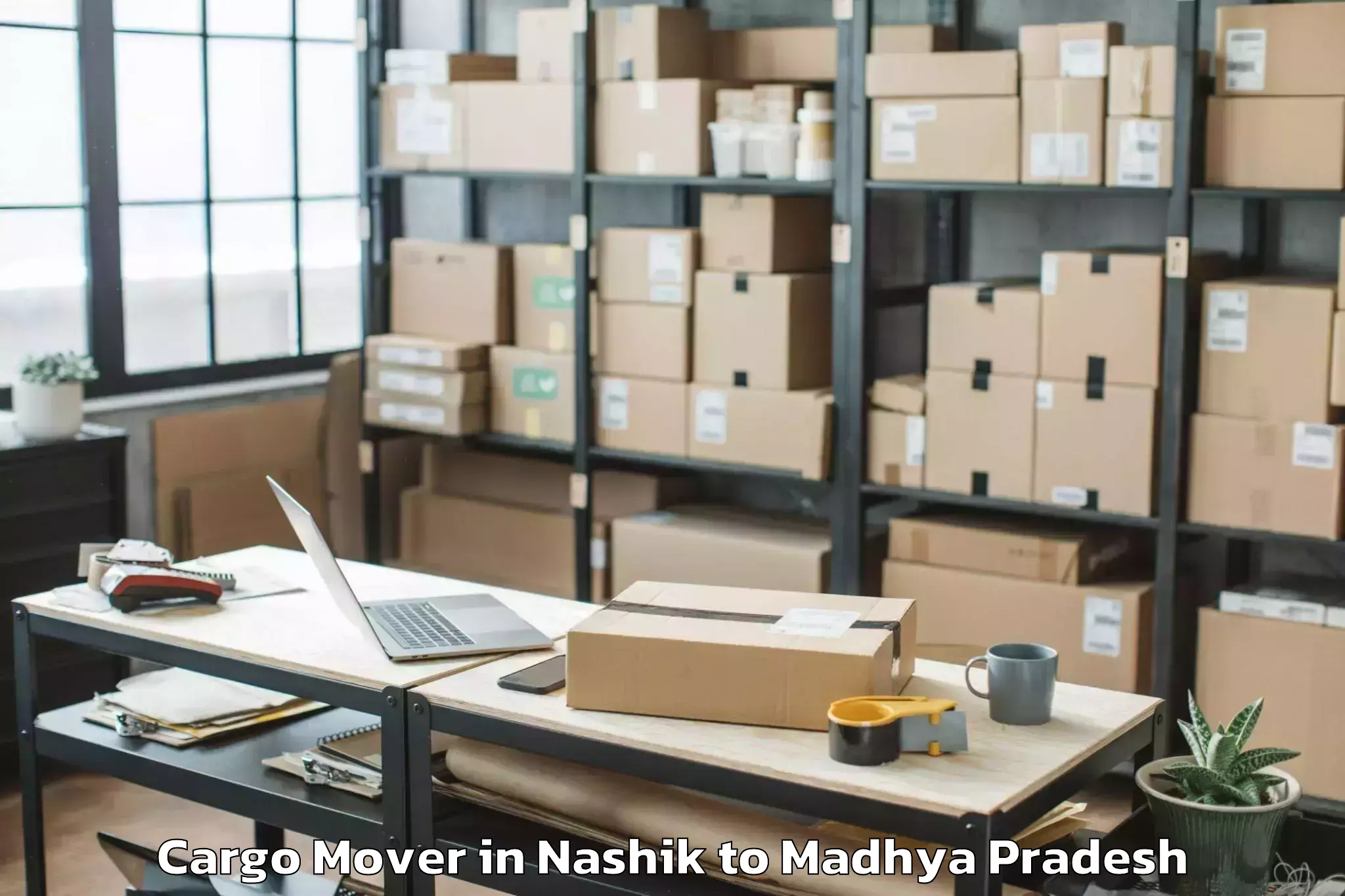 Top Nashik to Malwanchal University Indore Cargo Mover Available